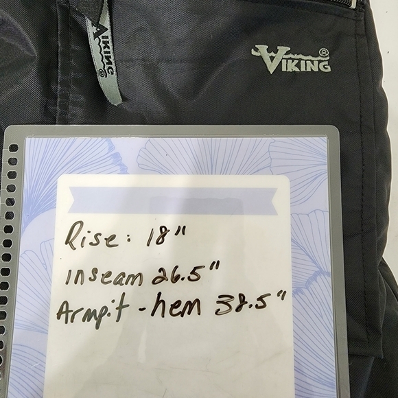 Viking Tempest Black Snow Ski Pants Size Short Size M - Picture 8 of 10